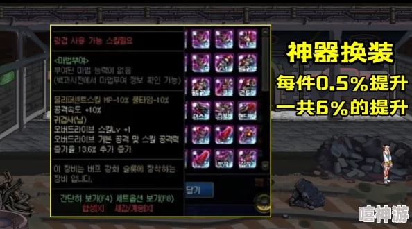 dnf神器换装攻略：详解哪个部位装备提升最大效益